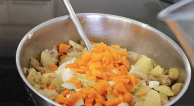 Вкуснейший салат из картофеля и тунца, пошаговый рецепт с фото
