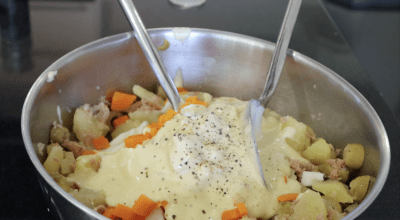 Вкуснейший салат из картофеля и тунца, пошаговый рецепт с фото